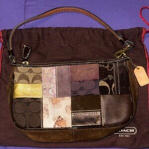 Coach Multicolor Patchwork Shoulder Bag